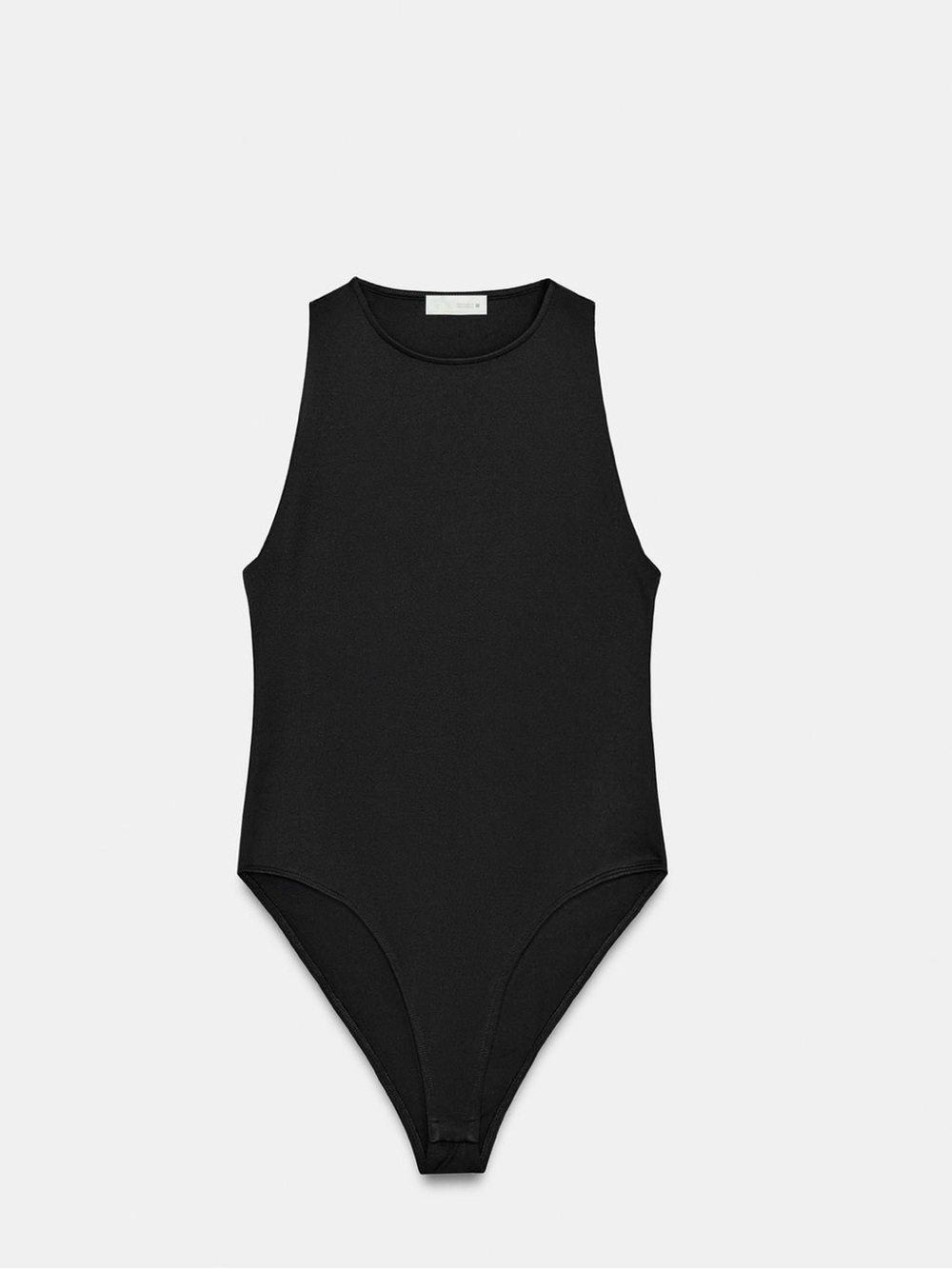 Zara Black Halter Neck Polyamide Bodysuit NWT Medium